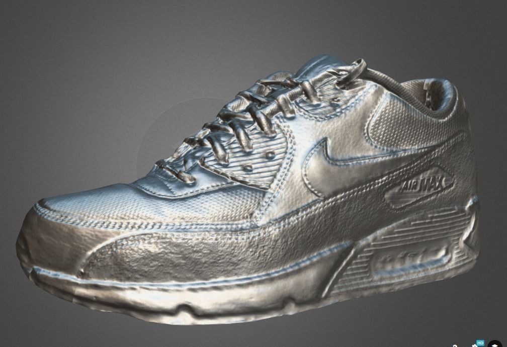 Nike Airmax Low-poly 3D model_5