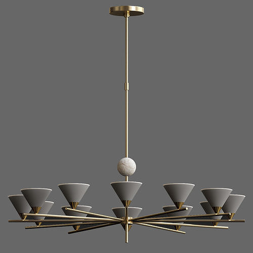 Cleo Large Chandelier 3D model