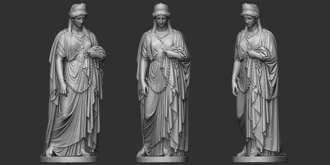 Woman In Chains Sculpture 3D print model