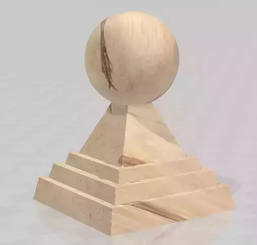 Stone ball finial 