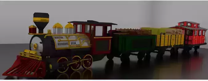 3D model Classic toy train