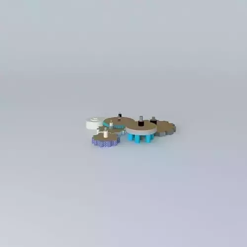 Seven Wheels 3D model