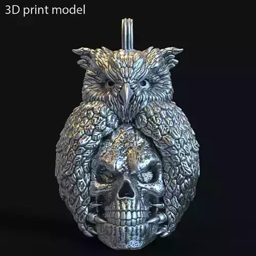 Skull pendant jewelry and owl vol1 