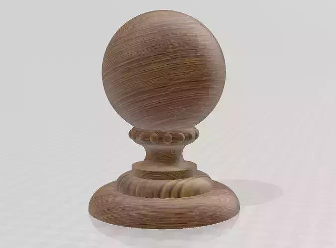Wooden ball finial
