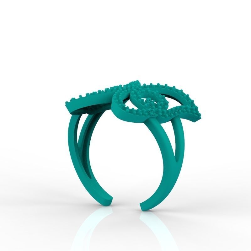 Women Ring butterfly 3dm stl vintage 3D print model_17