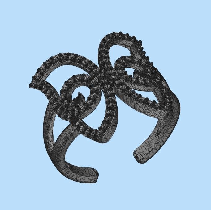 Women Ring butterfly 3dm stl vintage 3D print model_27