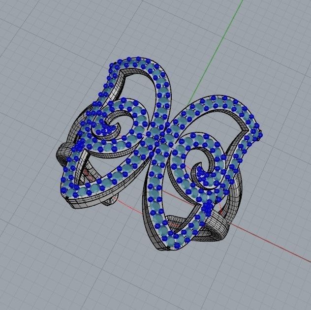 Women Ring butterfly 3dm stl vintage 3D print model_24