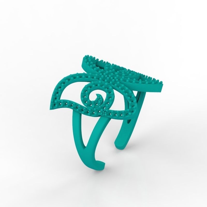 Women Ring butterfly 3dm stl vintage 3D print model_19