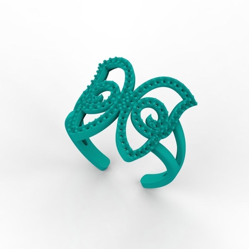Women Ring butterfly 3dm stl vintage 3D print model_18