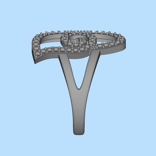 Women Ring butterfly 3dm stl vintage 3D print model_30