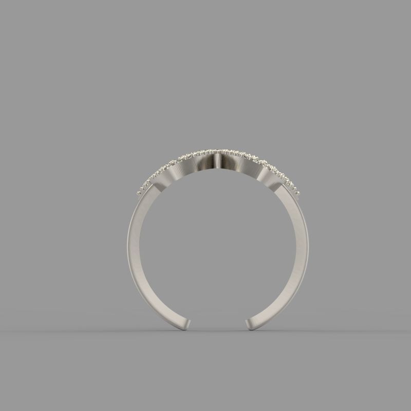 Women Ring butterfly 3dm stl vintage 3D print model_4