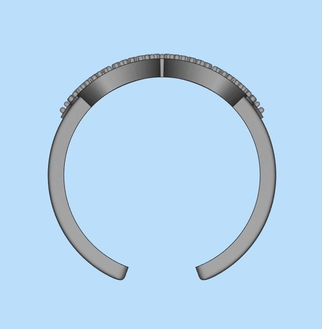 Women Ring butterfly 3dm stl vintage 3D print model_21