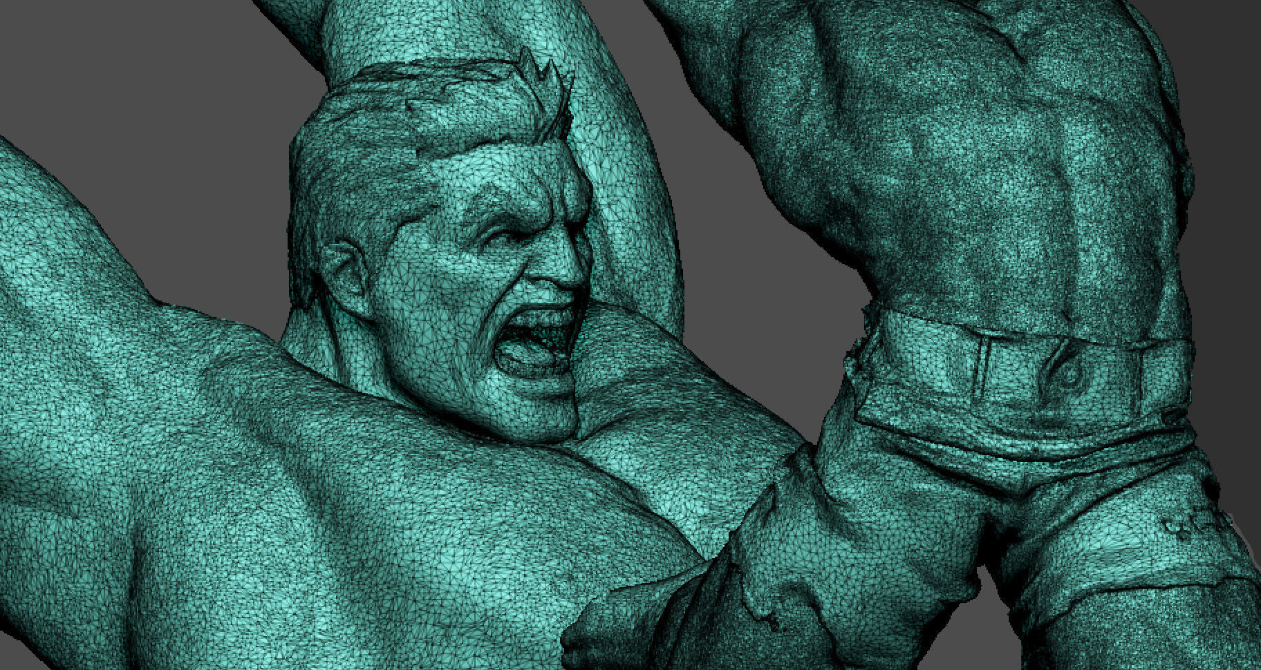 Hulk 3D Print rock 3D print model_6