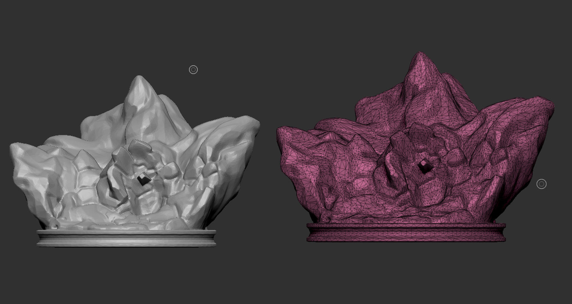 Hulk 3D Print rock 3D print model_5