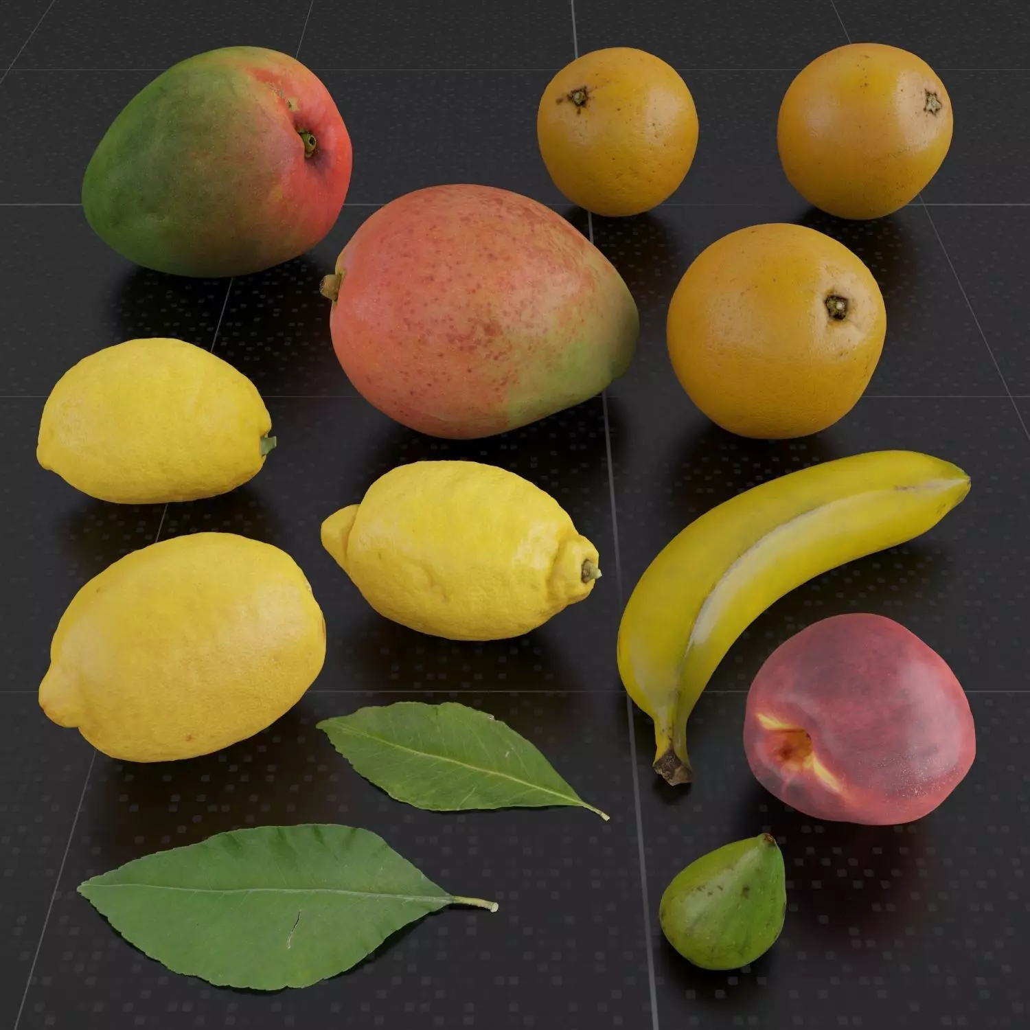 Fruit Set 01 3D model_0