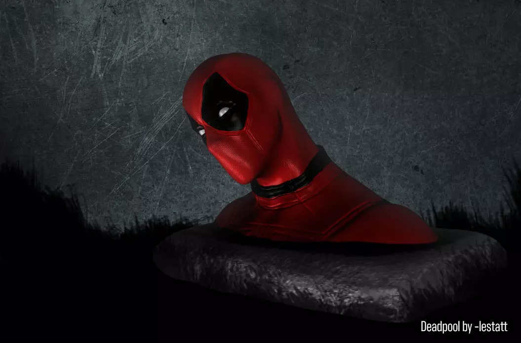 DeadPool bust Free 3D print model