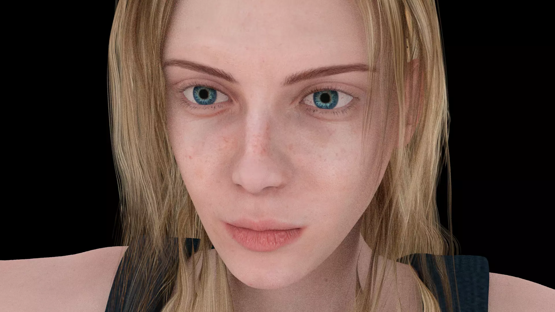 Mandy woman Low-poly 3D model