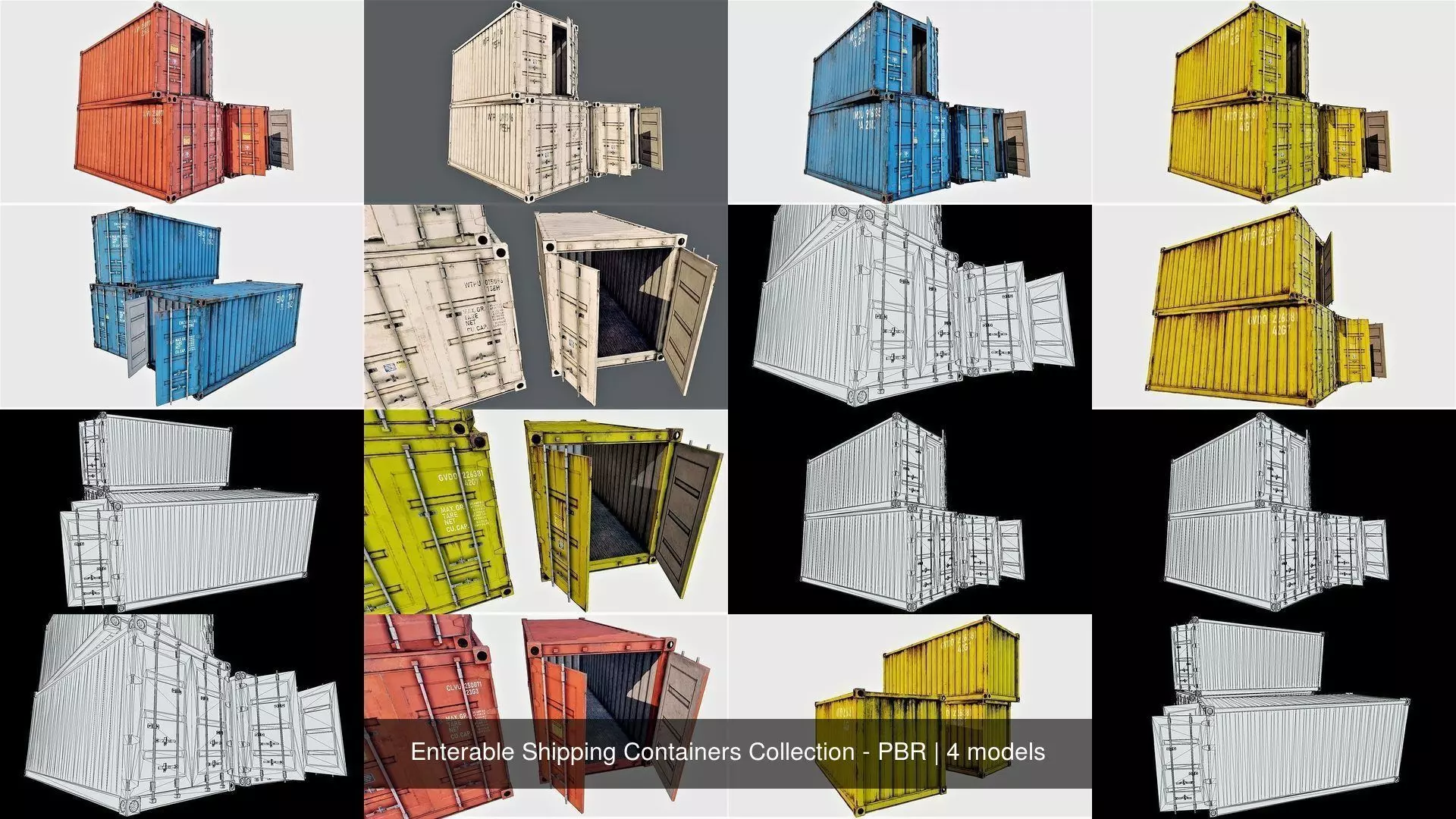 Enterable Shipping Containers Collection - PBR _0