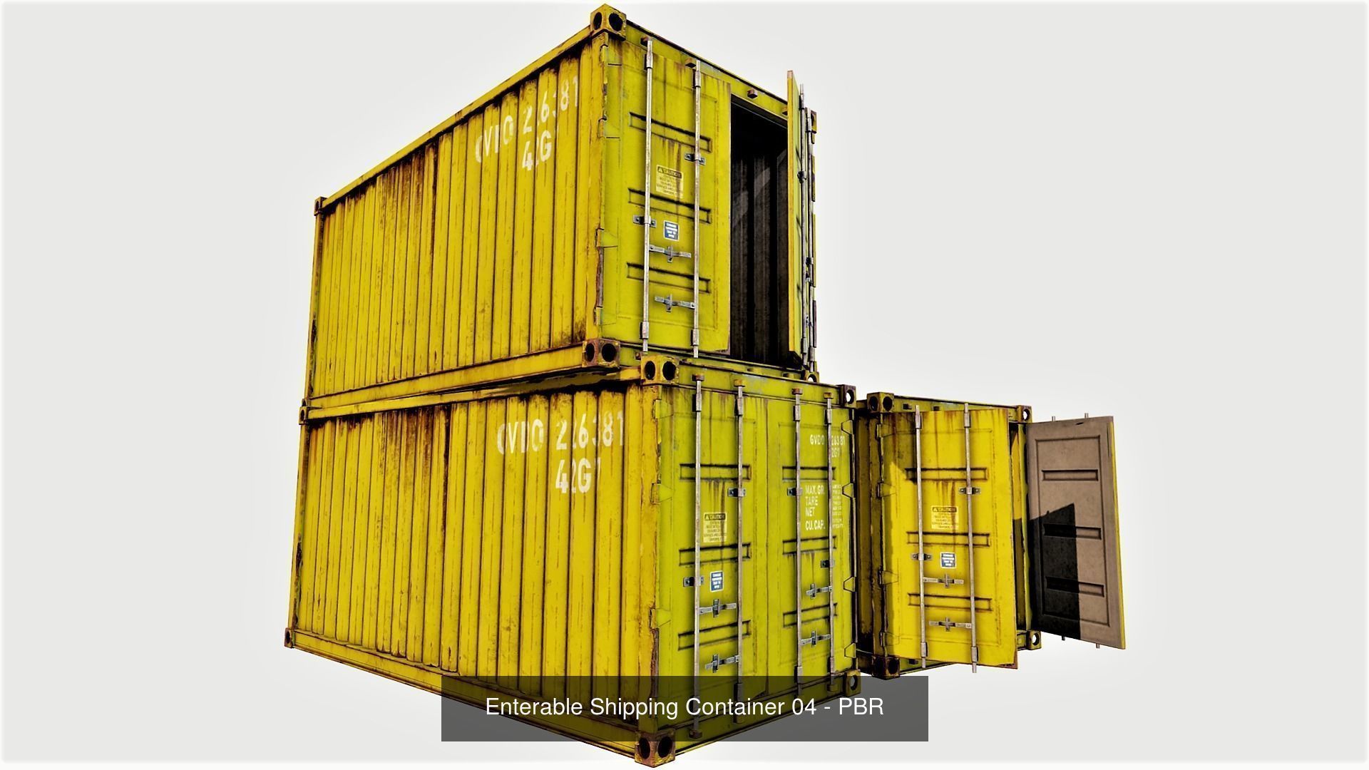 Enterable Shipping Containers Collection - PBR _4