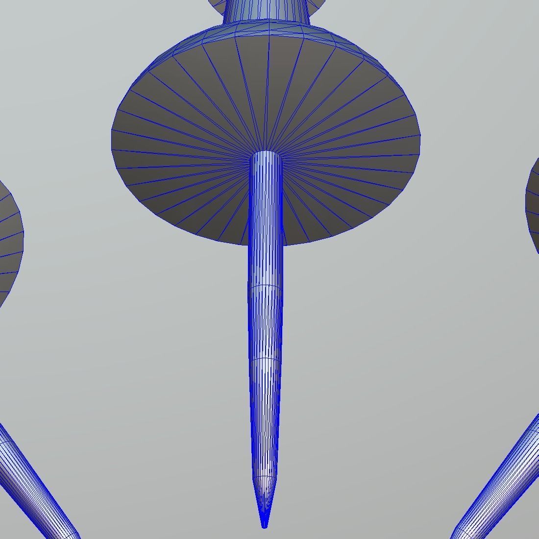 Thumb Tack Low-poly 3D model_15