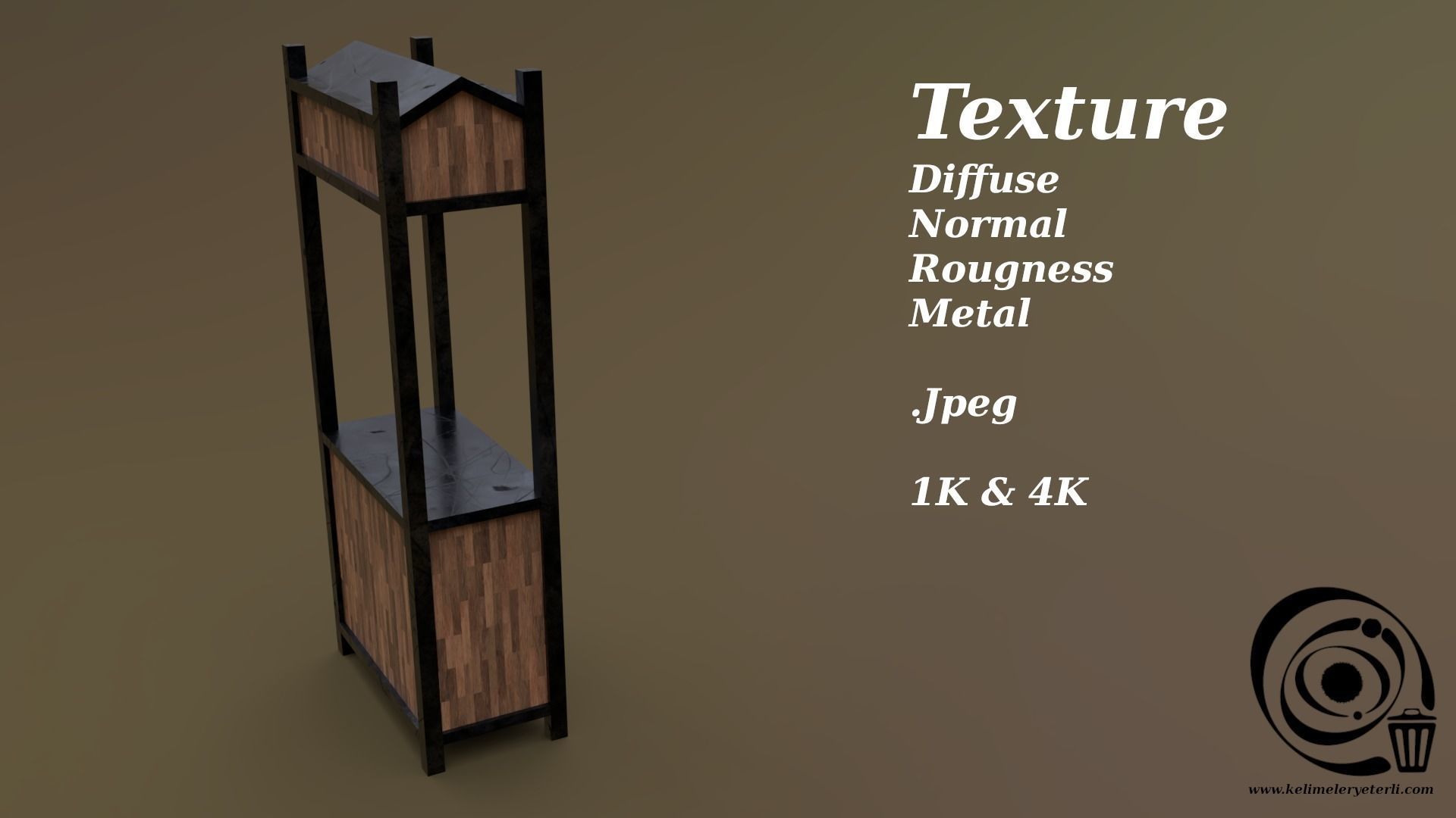 Trade stand 06 R Low-poly 3D model_4