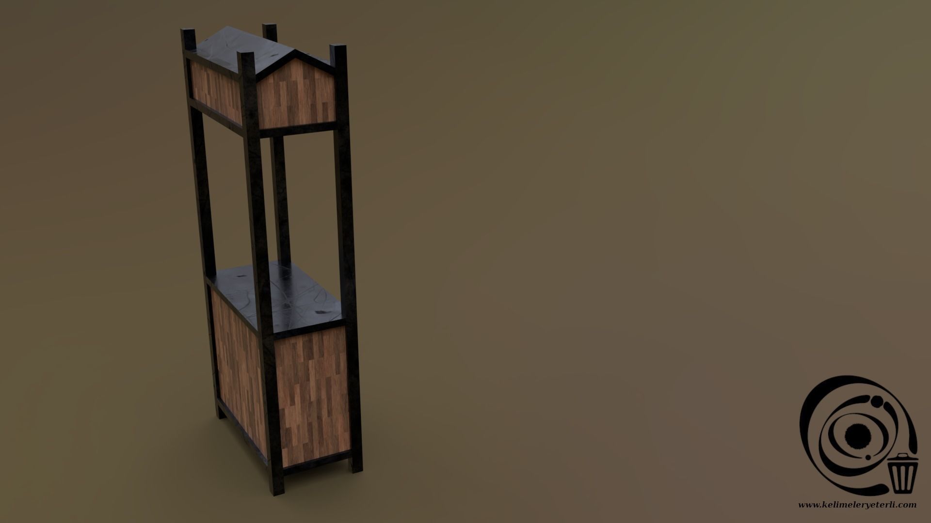 Trade stand 06 R Low-poly 3D model_1