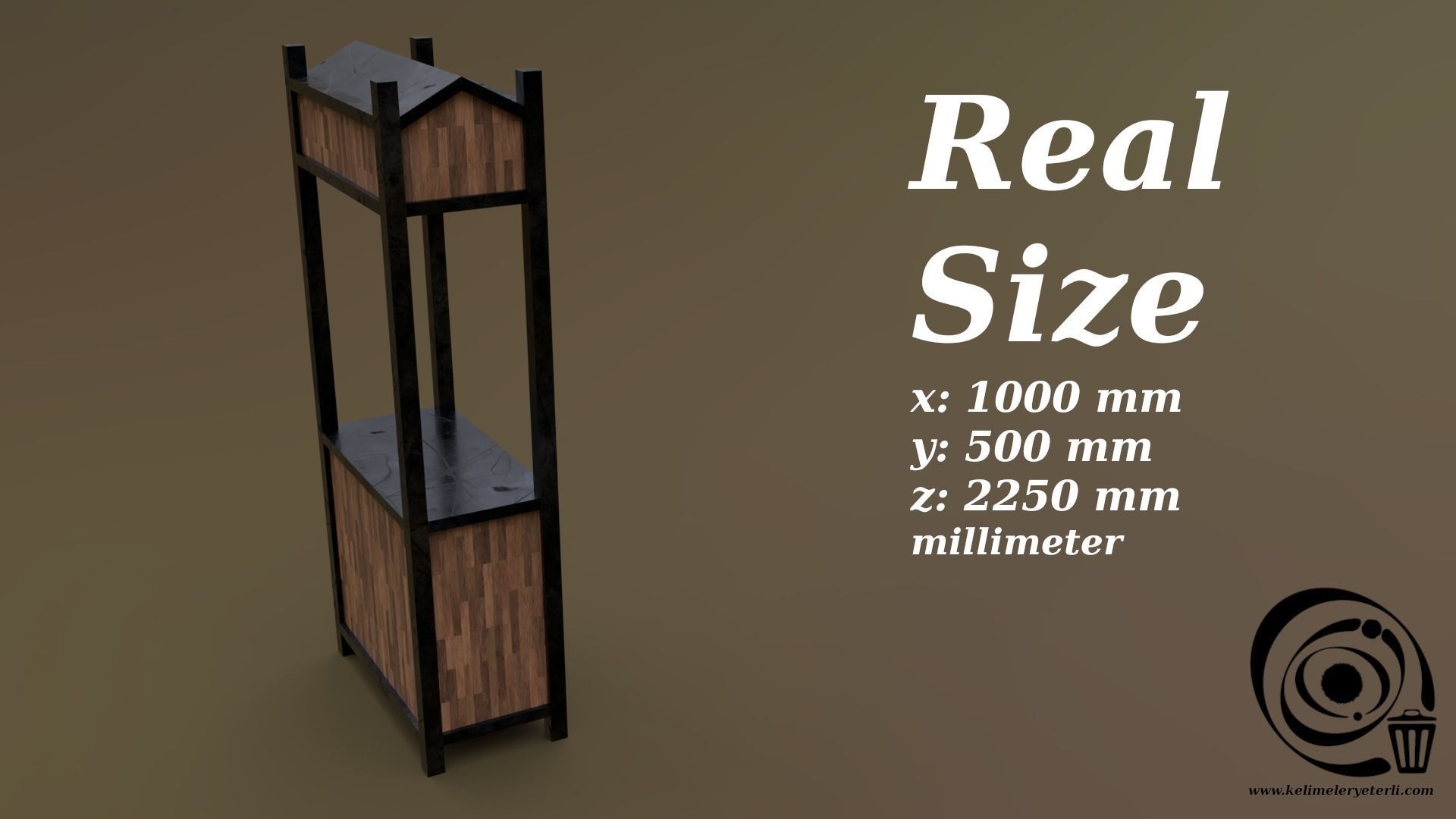Trade stand 06 R Low-poly 3D model_3