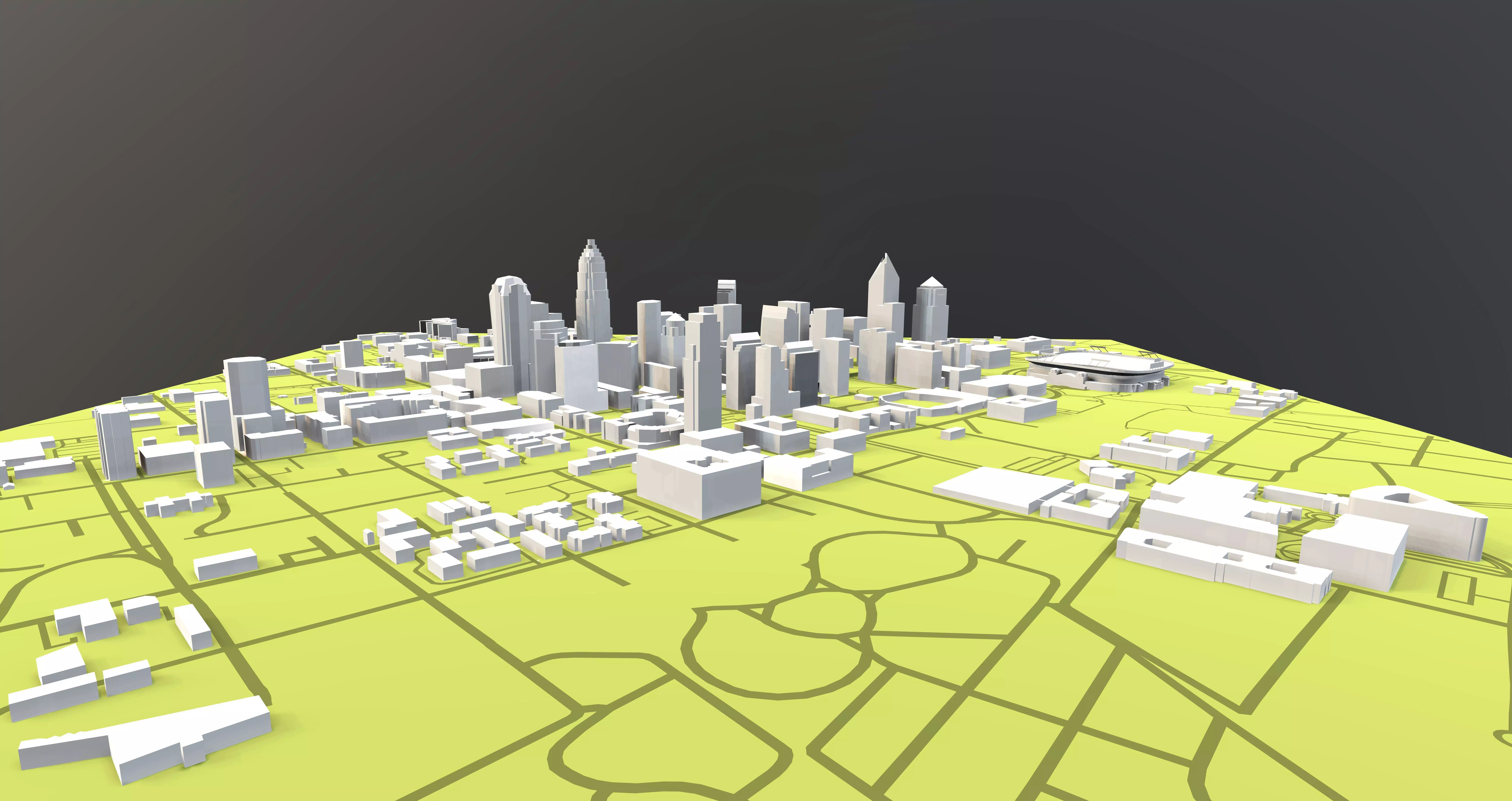 Downtown Charlotte North Carolina 3D model_0
