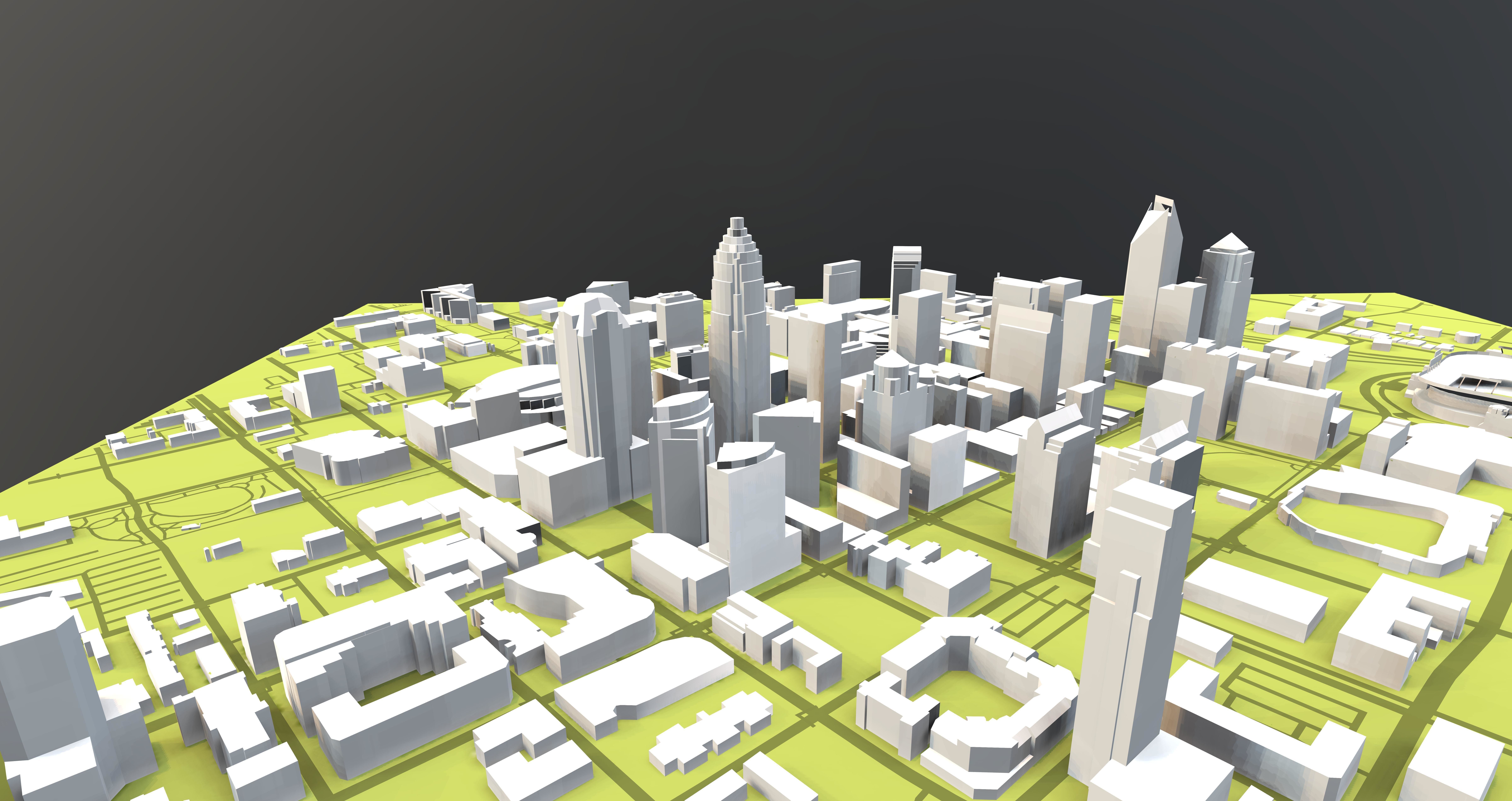 Downtown Charlotte North Carolina 3D model_2