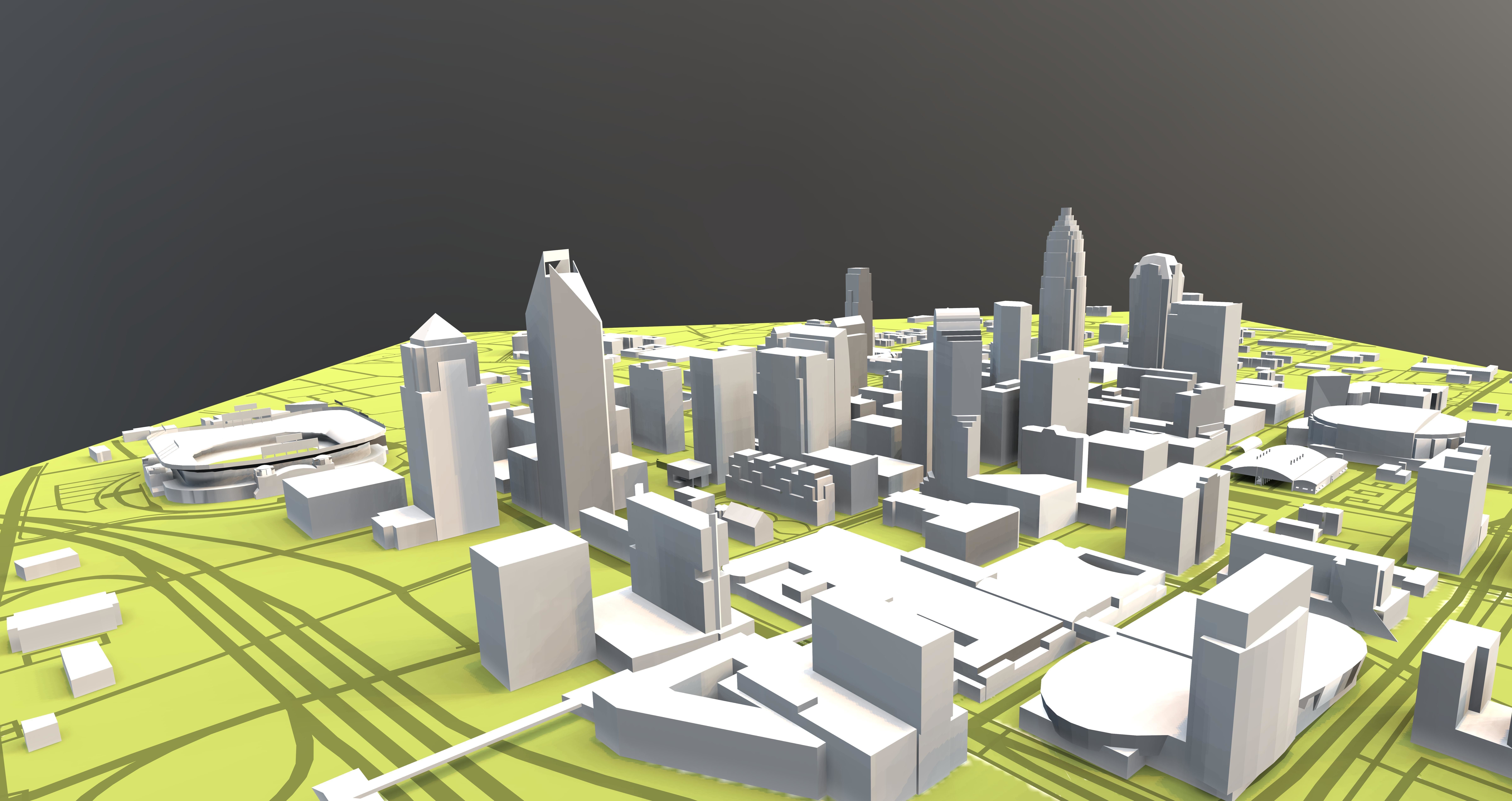 Downtown Charlotte North Carolina 3D model_3