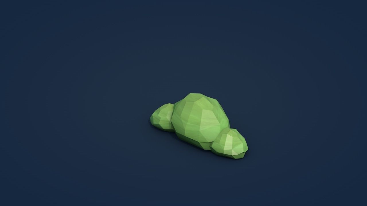 25 Low Poly Trees Plants Bushes Low-poly 3D model_20