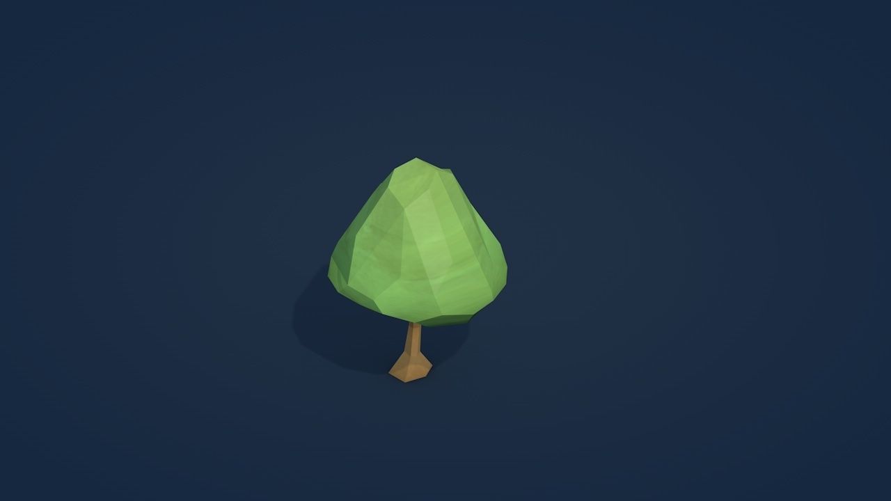 25 Low Poly Trees Plants Bushes Low-poly 3D model_8