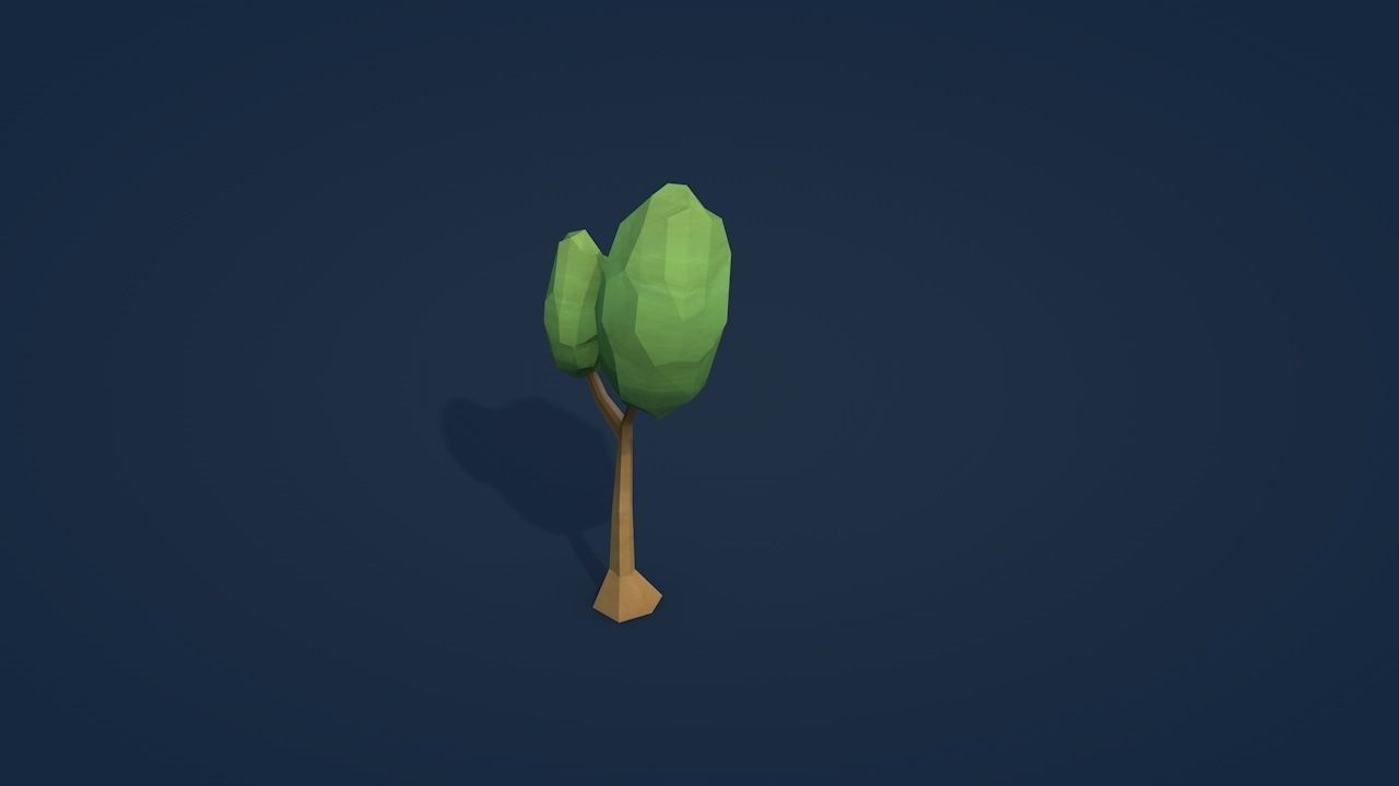 25 Low Poly Trees Plants Bushes Low-poly 3D model_5