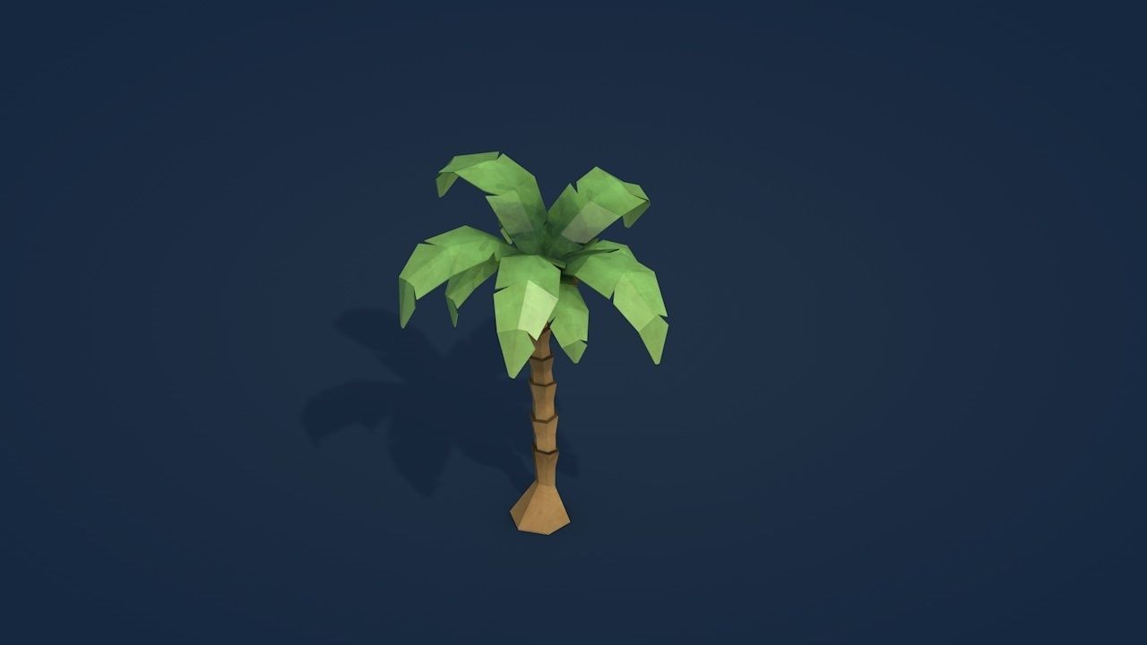 25 Low Poly Trees Plants Bushes Low-poly 3D model_11