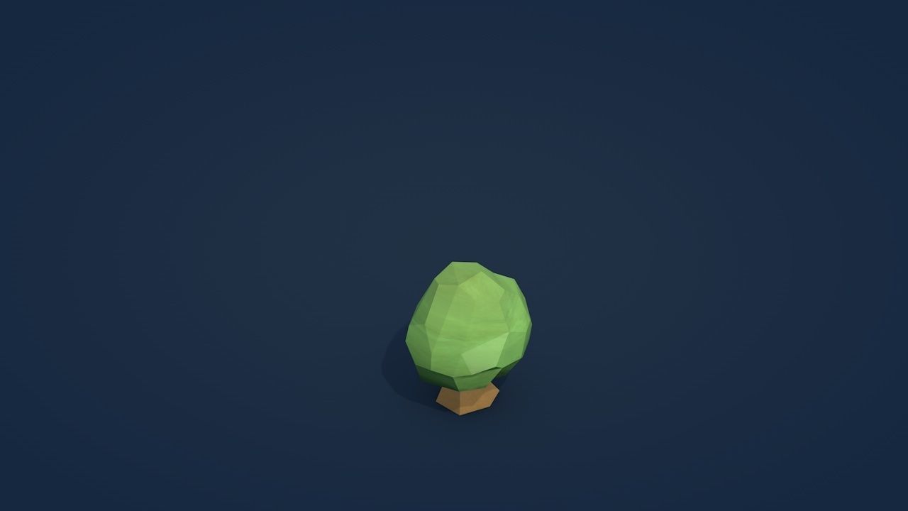 25 Low Poly Trees Plants Bushes Low-poly 3D model_19