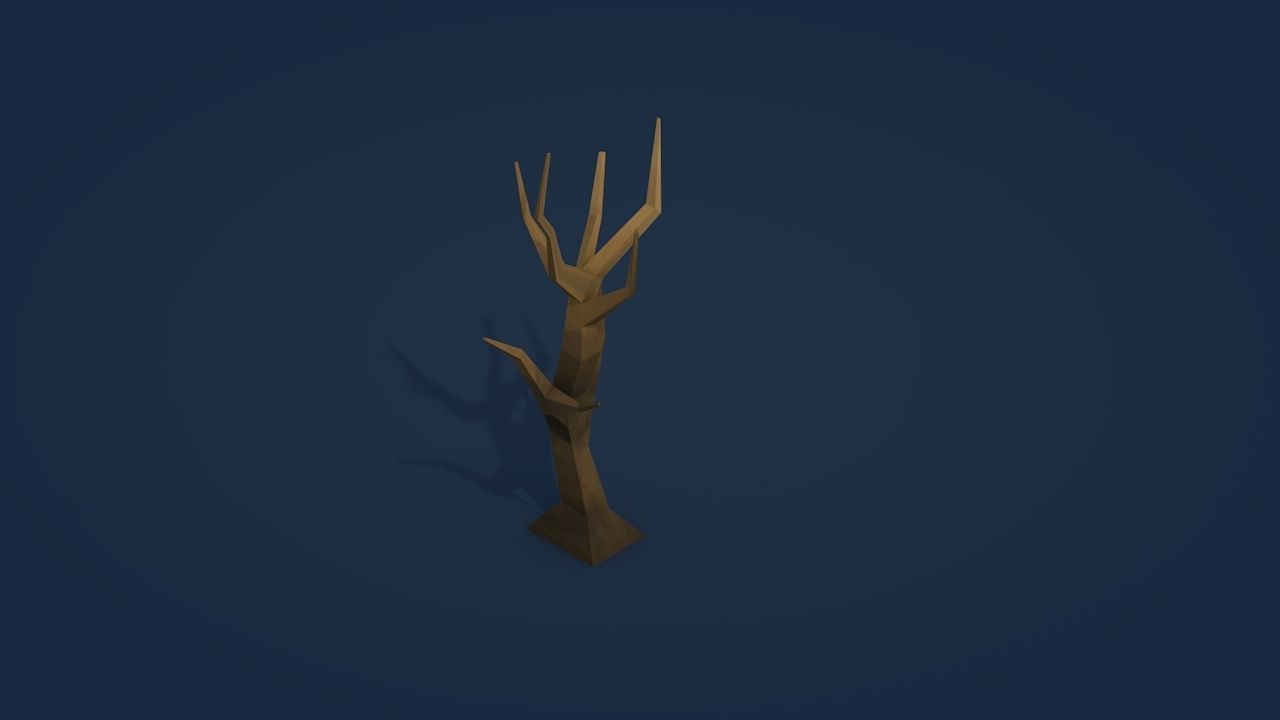 25 Low Poly Trees Plants Bushes Low-poly 3D model_28