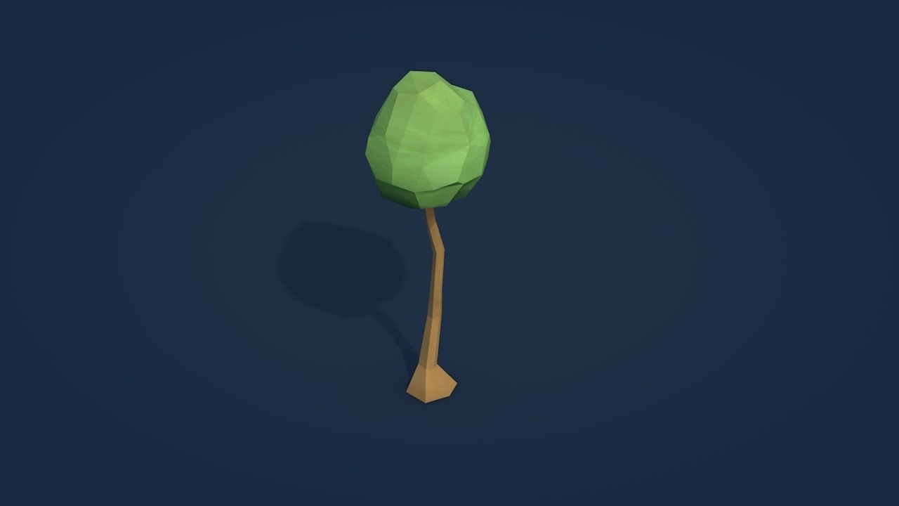25 Low Poly Trees Plants Bushes Low-poly 3D model_15