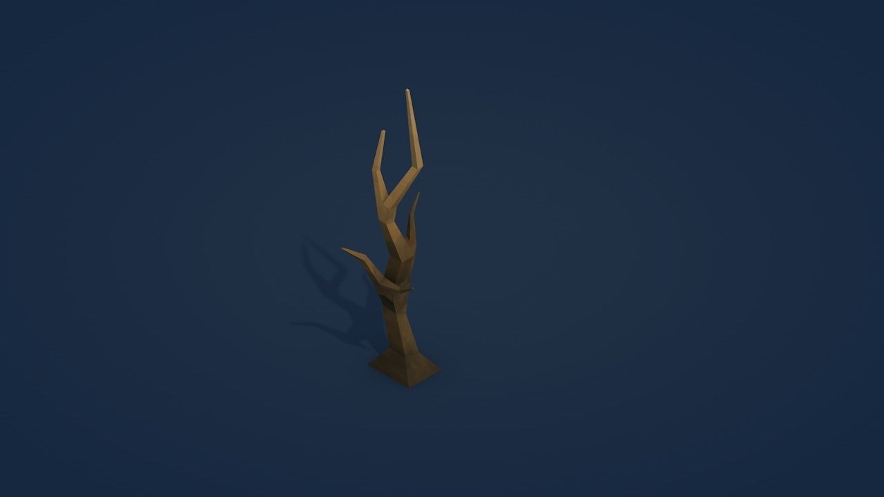 25 Low Poly Trees Plants Bushes Low-poly 3D model_27