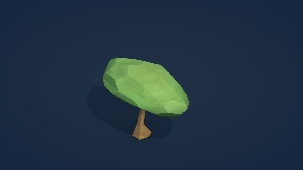 25 Low Poly Trees Plants Bushes Low-poly 3D model_12