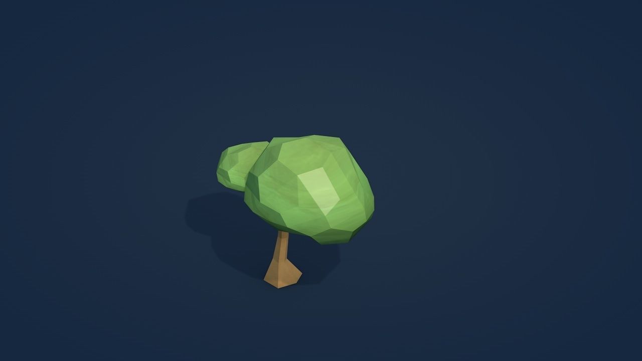 25 Low Poly Trees Plants Bushes Low-poly 3D model_6