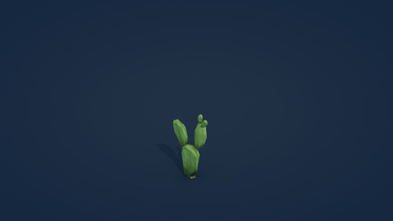 25 Low Poly Trees Plants Bushes Low-poly 3D model_16