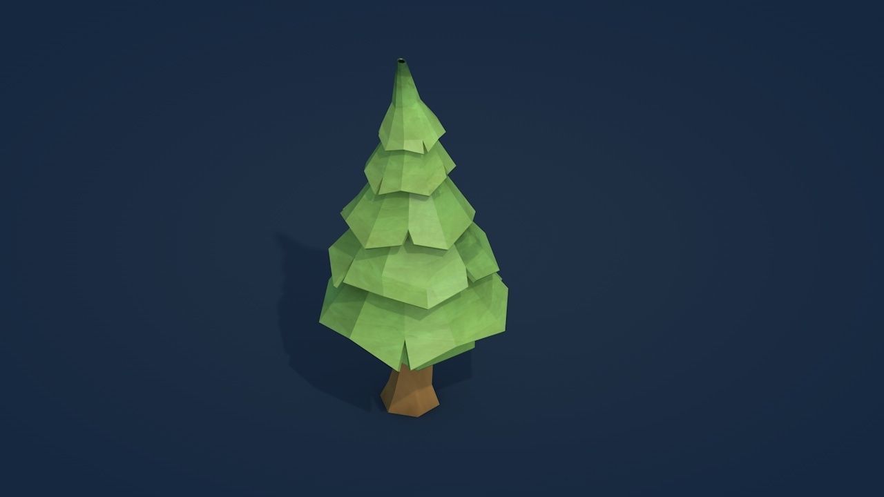 25 Low Poly Trees Plants Bushes Low-poly 3D model_9