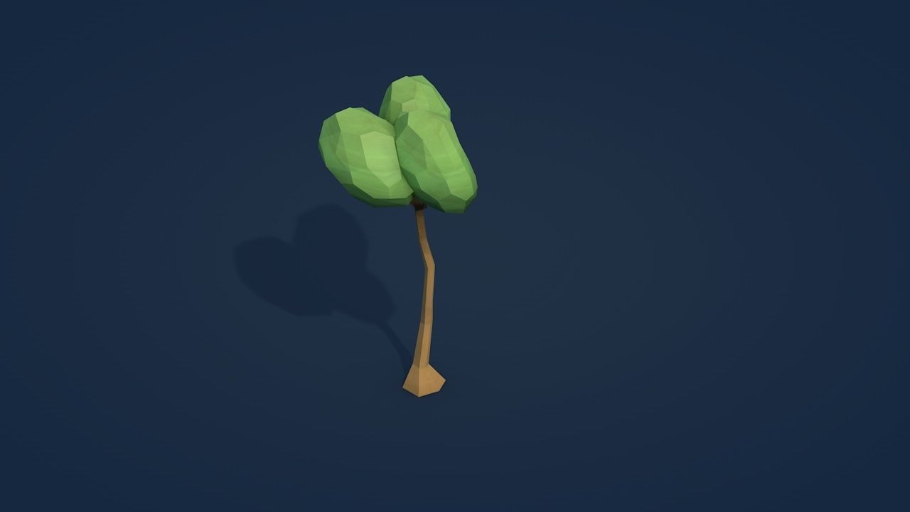 25 Low Poly Trees Plants Bushes Low-poly 3D model_25