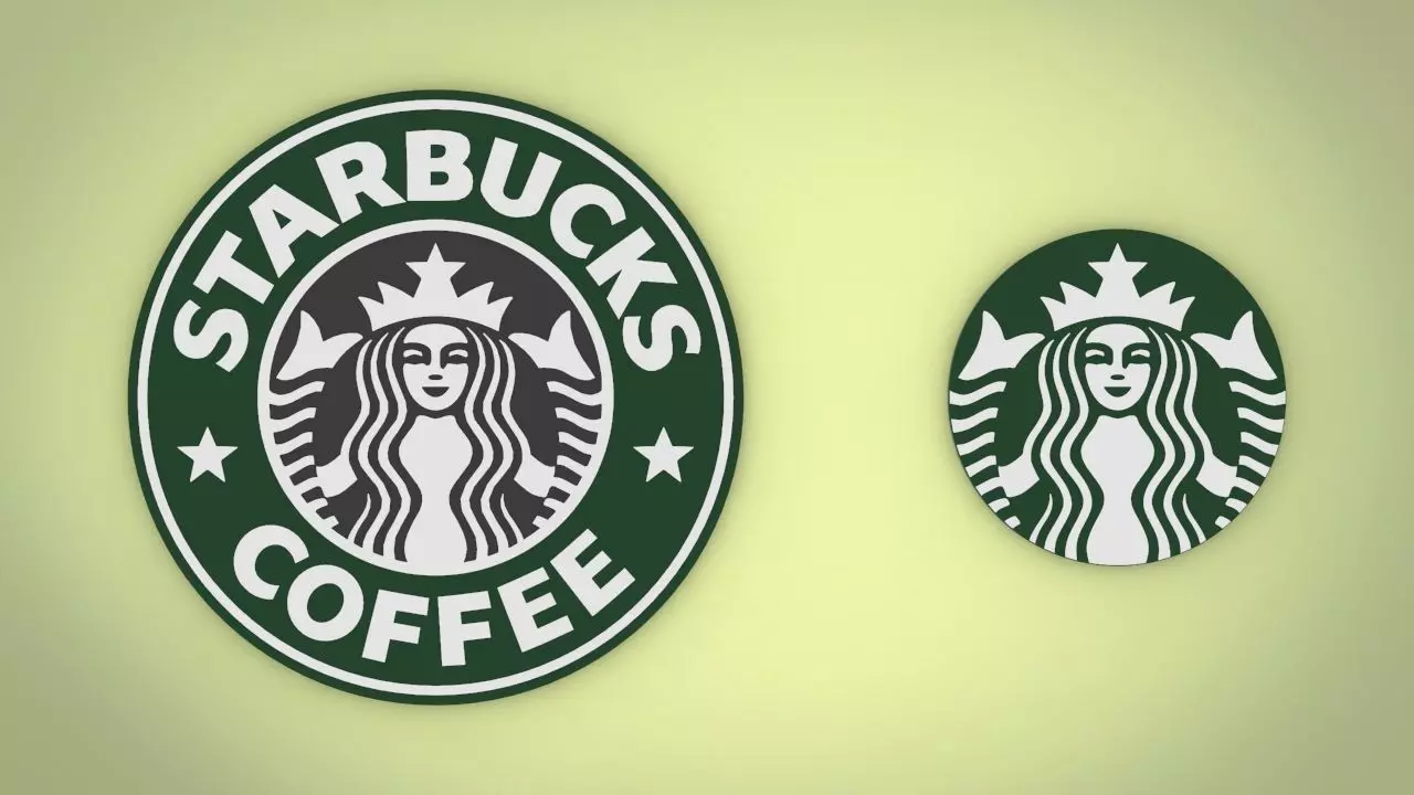 Starbucks logo 3D print Low-poly 3D model_0