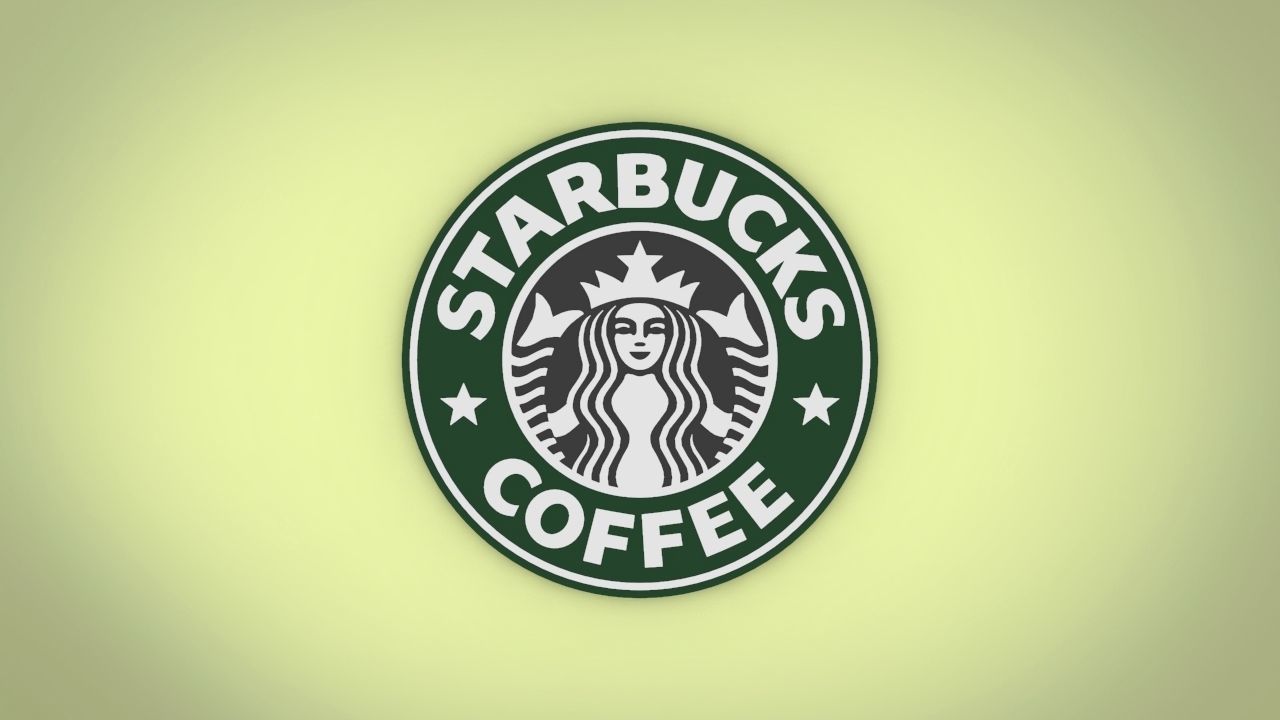 Starbucks logo 3D print Low-poly 3D model_2