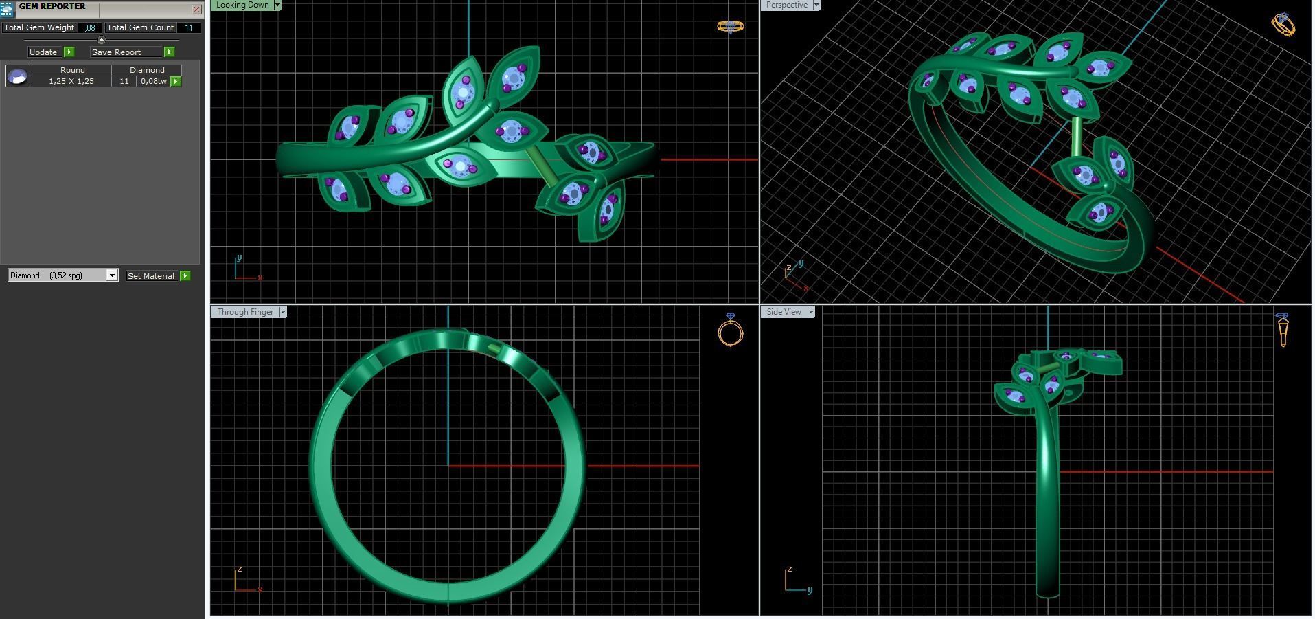 ring sprig 3D print model_2