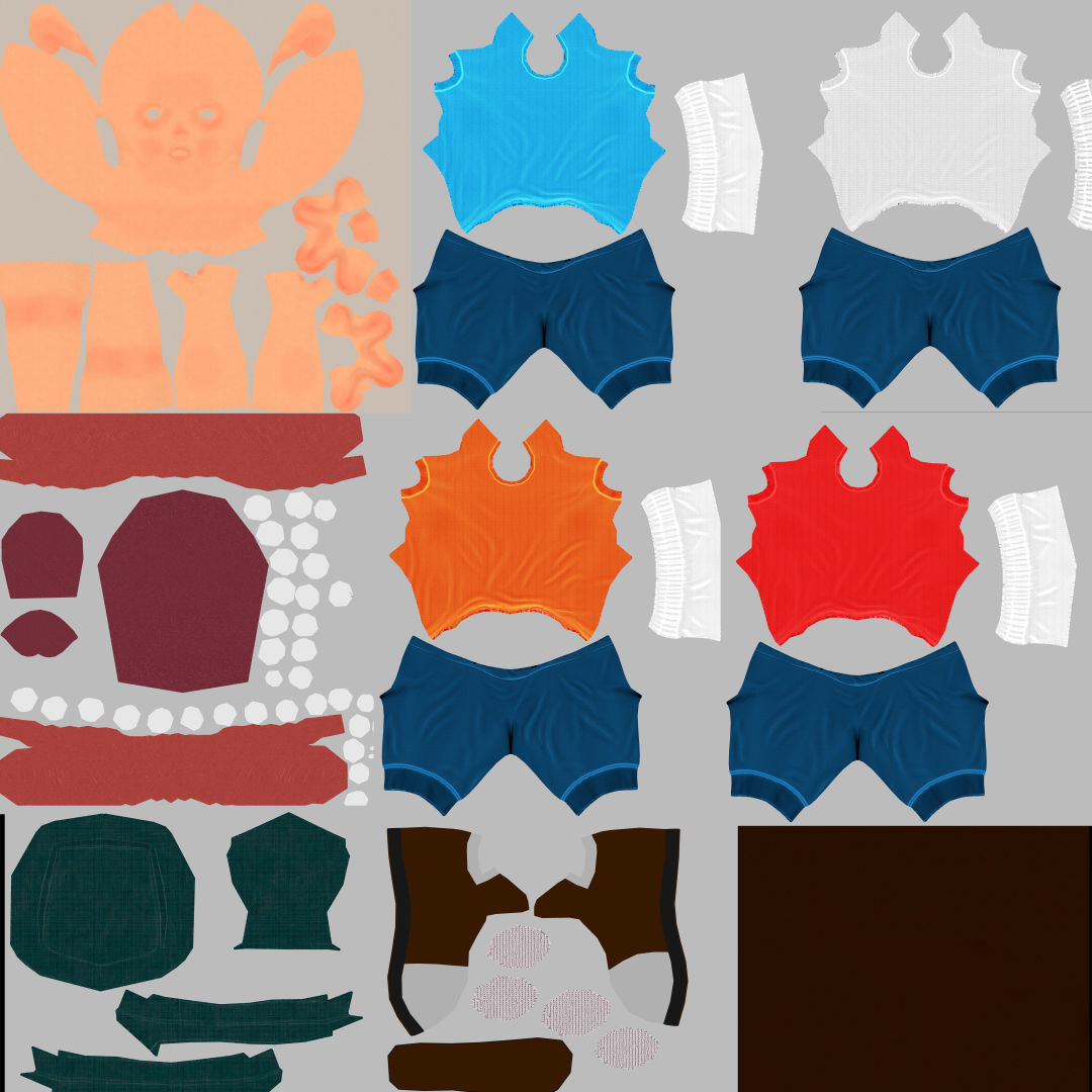 Cartoon Boy Low-poly 3D model_15