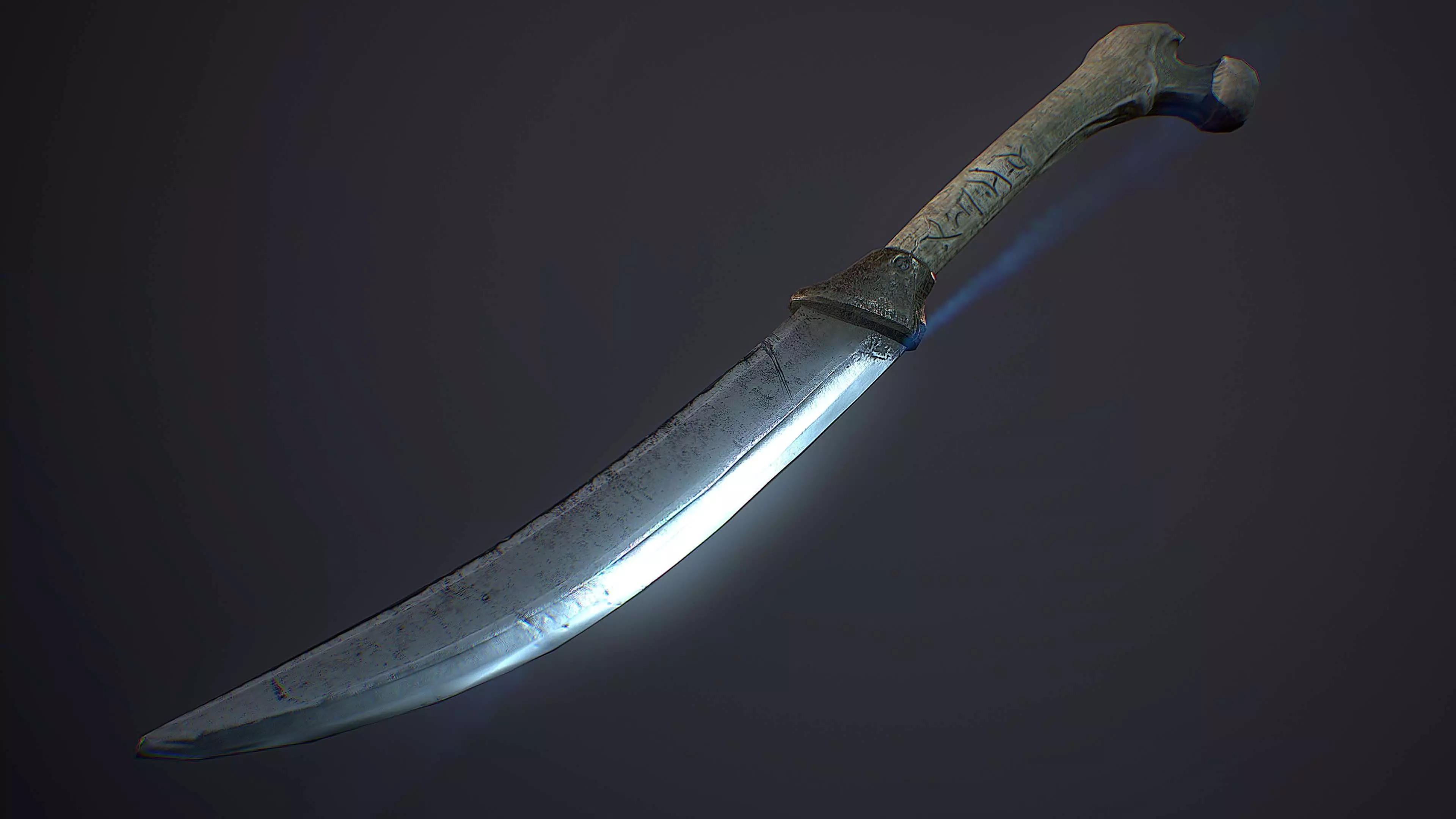 Sucrifice Dagger  Low-poly 3D model_0