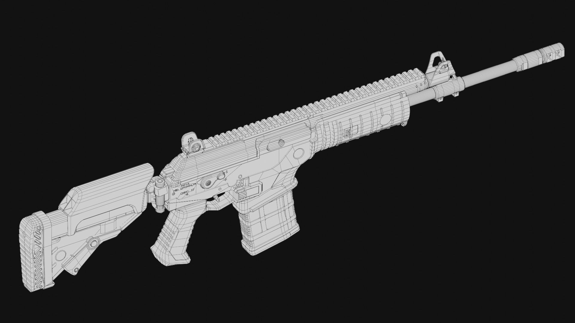IWI Galil ACE Rifle NATO 3D model_6