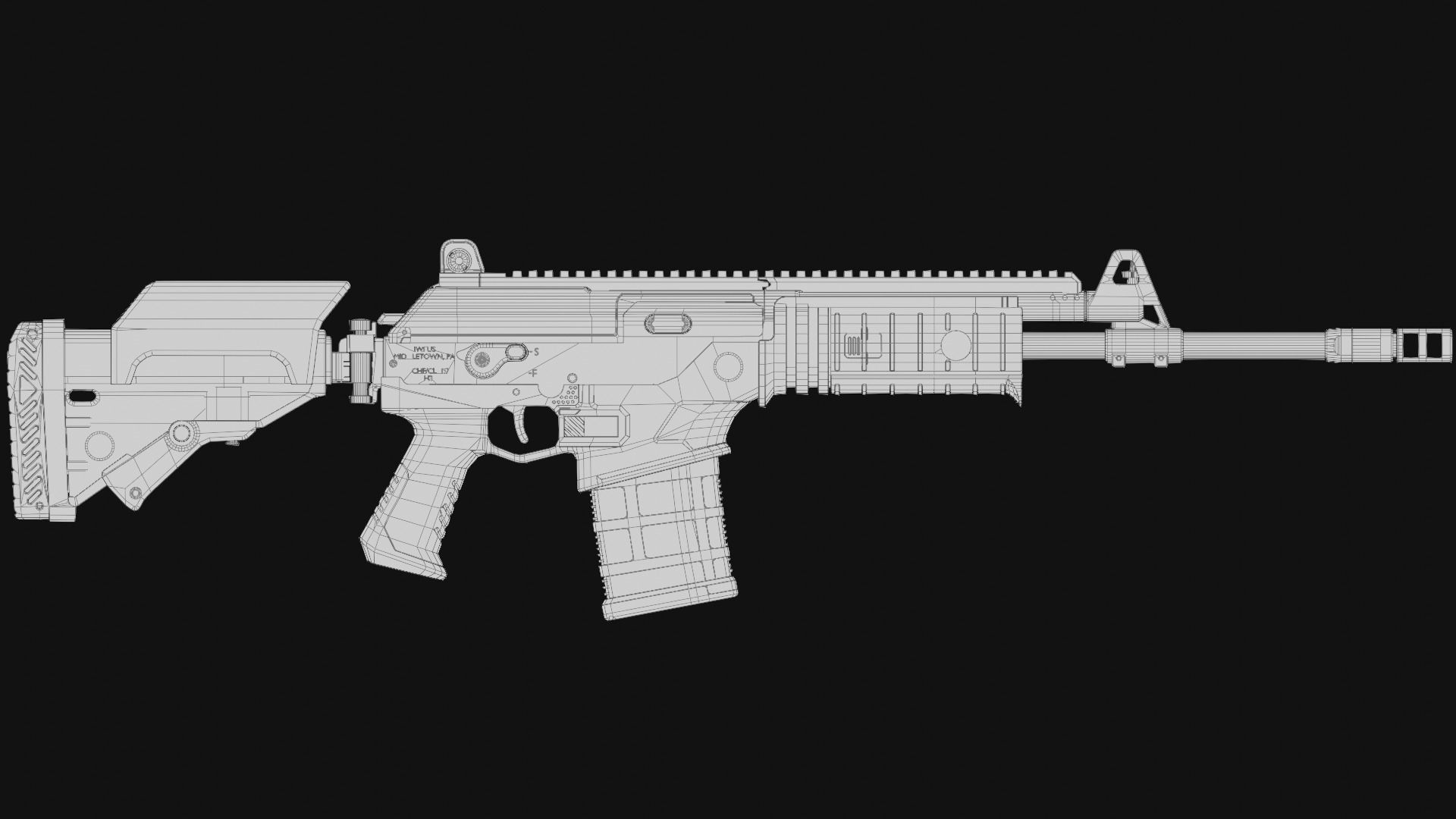 IWI Galil ACE Rifle NATO 3D model_5